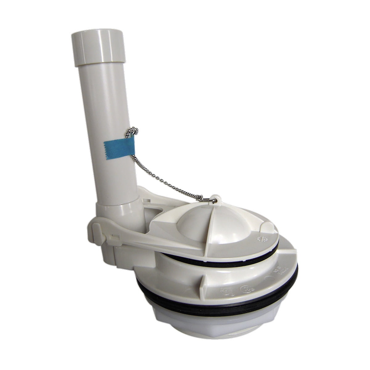 White Plastic 3-Inch Flush Valve Assembly