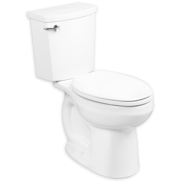 American Standard H2Optimum 2-piece 1.1 GPF Single Flush Elongated Toilet in White, Seat Not Included