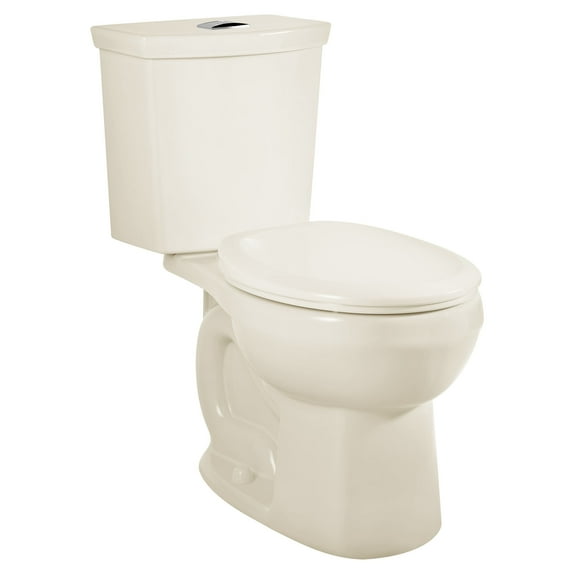 American Standard H2Option 2-Piece Porcelain Enamel 2-Flush Elongated Toilet in Linen, No Seat