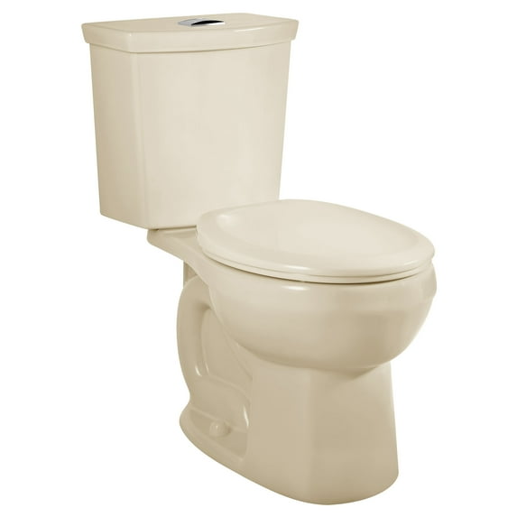 American Standard H2Option 2-piece 0.92/1.28 GPF Dual Flush Round Front Toilet in Bone, Seat Not Included