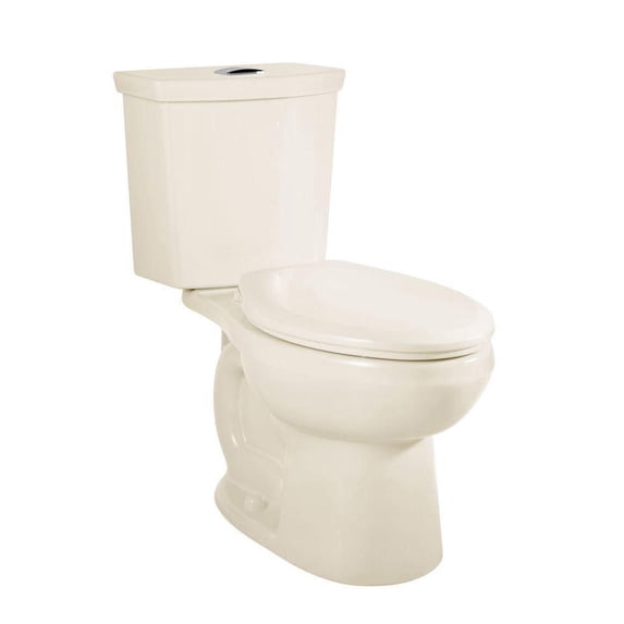 American Standard H2Option Chair Height 2-piece 0.92/1.28 GPF Dual Flush Elongated Toilet with Liner in Linen