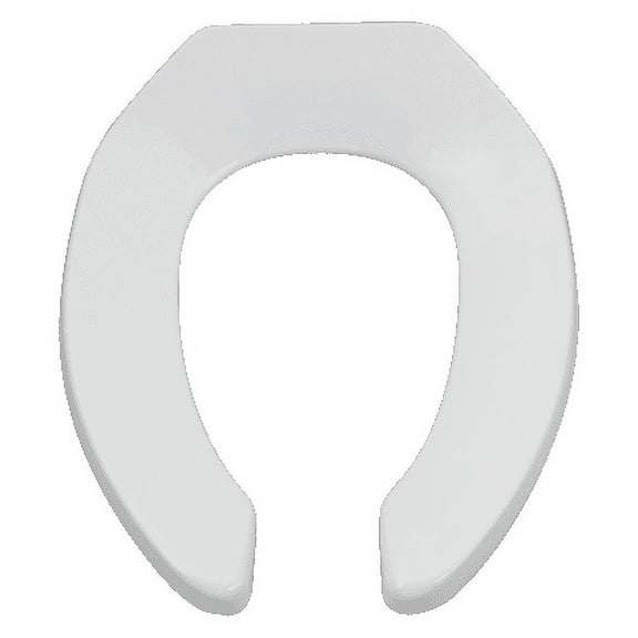 American Standard Heavy-Duty Commerical Elongated Toilet Seat with Self-Sustaining Hinge in White