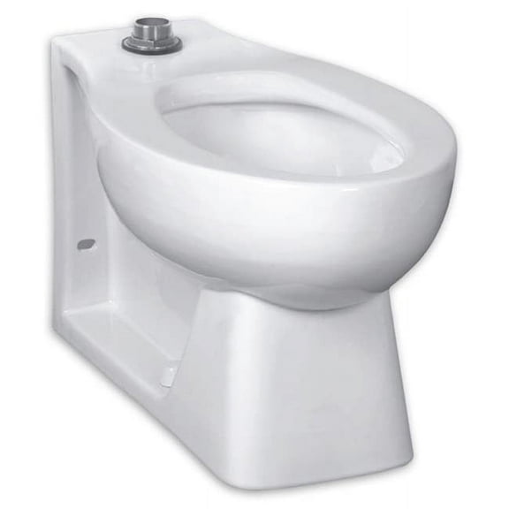 American Standard Huron Elongated Toilet Bowl only with Top Spud and Wall Outlet in White