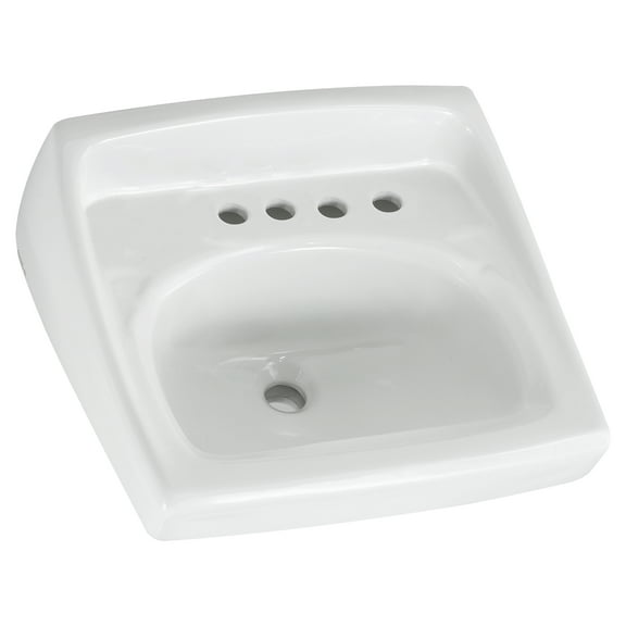 Open Box American Standard Lucerne Wall Hung Bathroom Sink in White with 8 in. Faucet Holes
