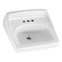American Standard Lucerne Wall-Mount Bathroom Sink with 4-in Faucet Holes in White