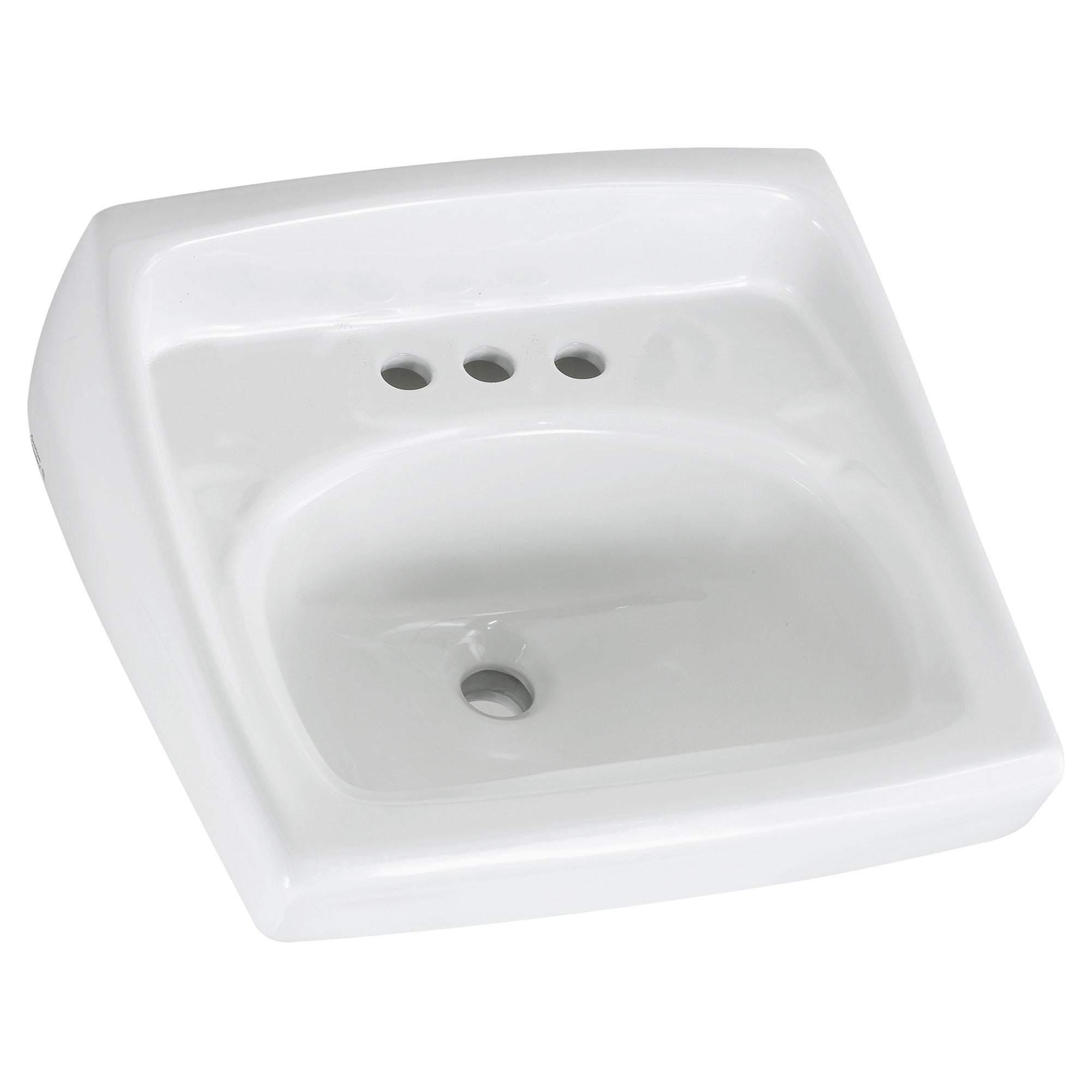 Lucerne White Porcelain Wall-Mount Bathroom Sink