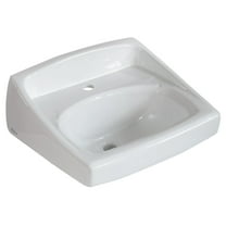 American Standard Lucerne Wall-Mount Sink with Single Faucet Hole in White