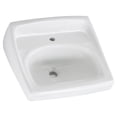 thumbnail image 1 of American Standard Lucerne Wall-Mounted Bathroom Sink for Exposed Bracket Support by Others with Center Hole Only in White, 1 of 3