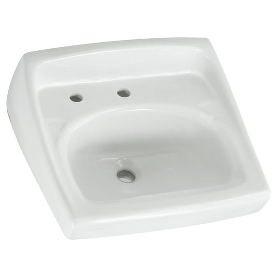 American Standard Lucerne Wall-Mounted Bathroom Sink in White