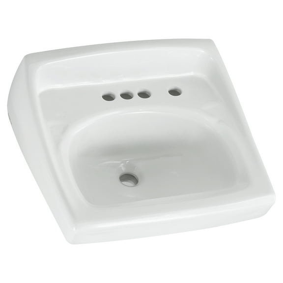 American Standard Lucerne Wall-Mounted Bathroom Sink in White