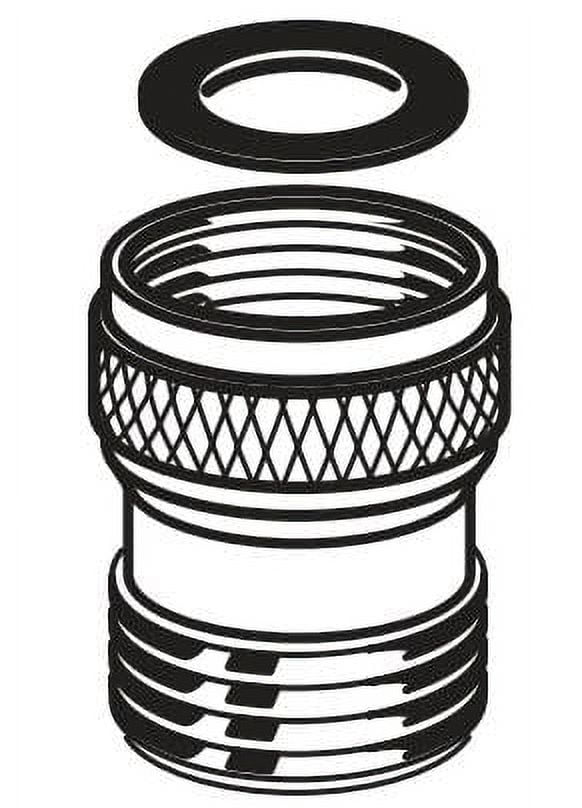 Chrome 1-Inch Check Valve for Hand Shower Systems