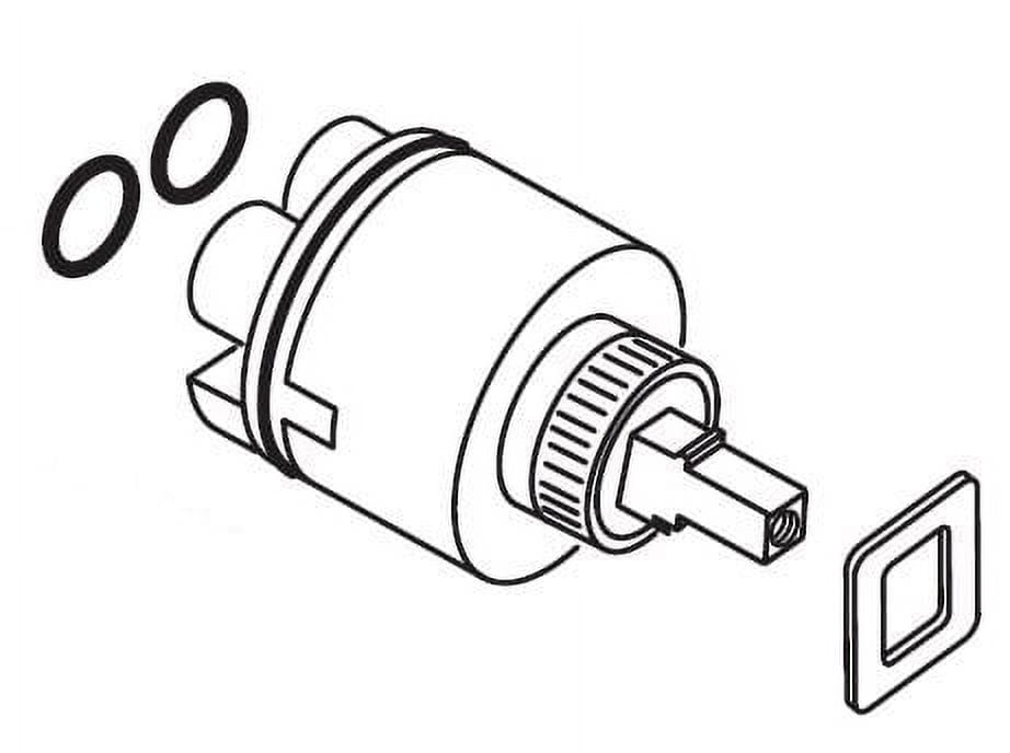 American Standard 28mm Blue Plastic Single Control Cartridge