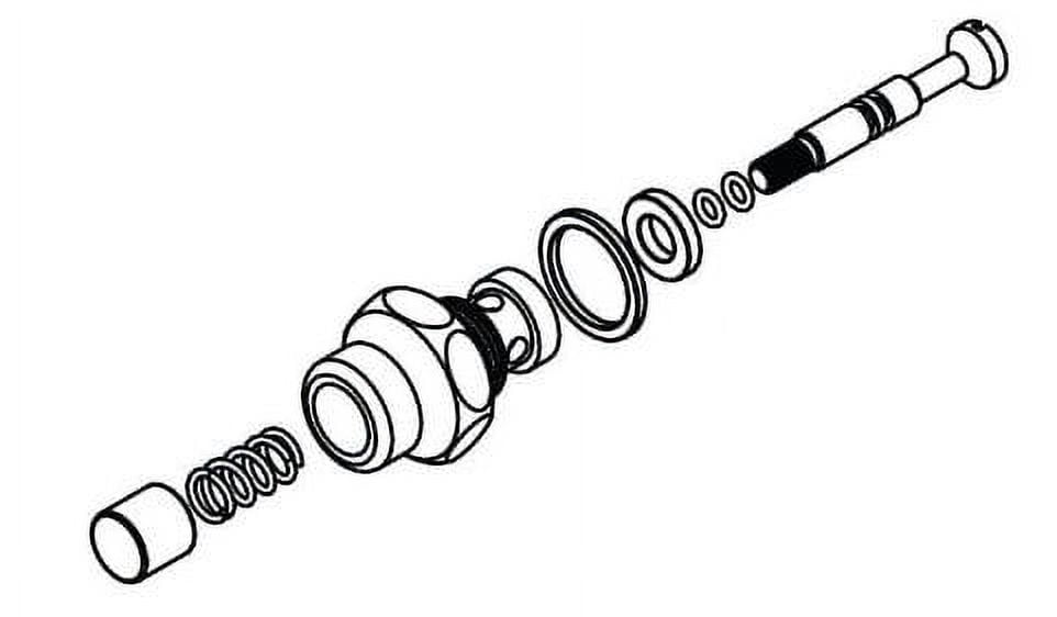Polished Chrome Steel Valve Assembly for Single Pedal