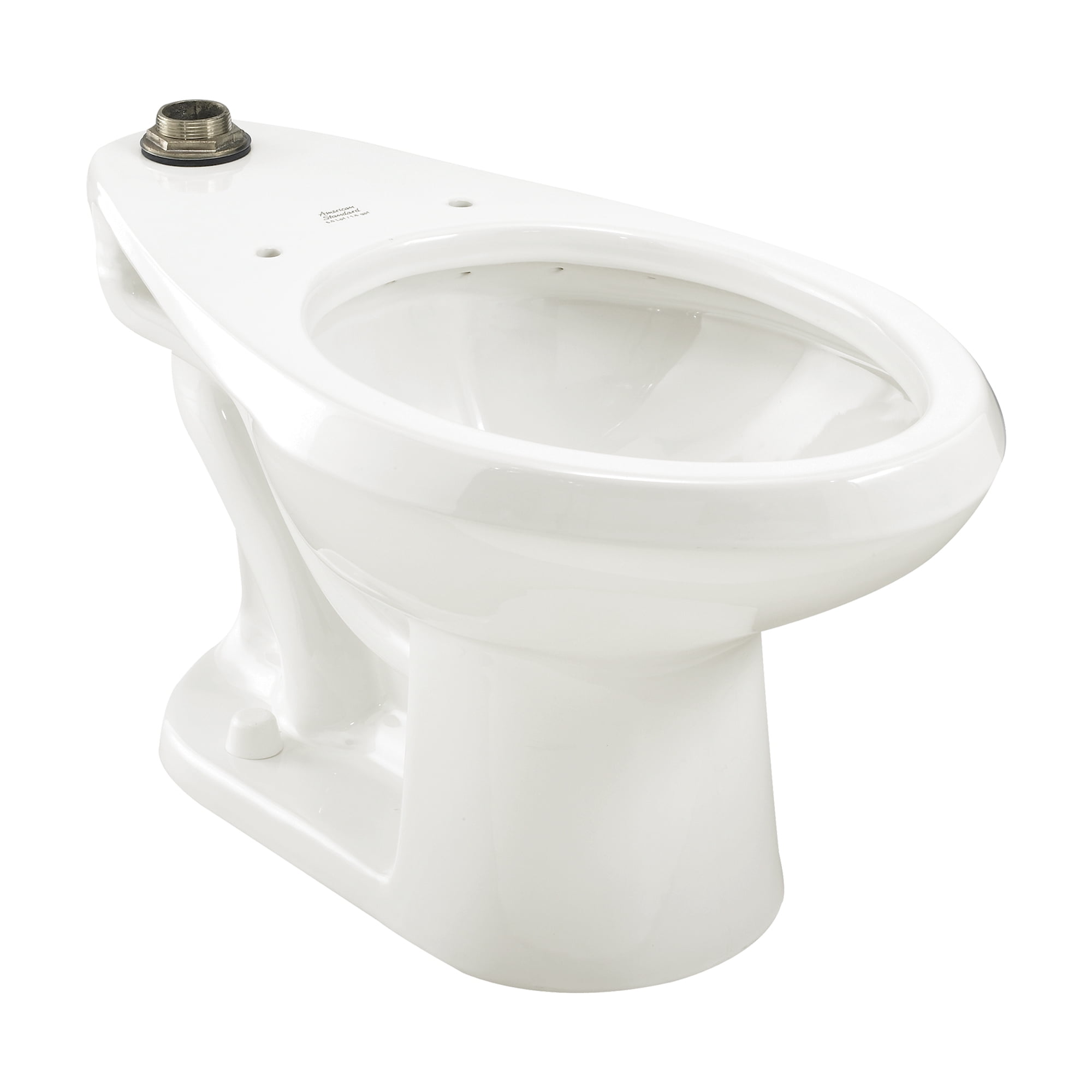 White Vitreous China Elongated Commercial Toilet Bowl