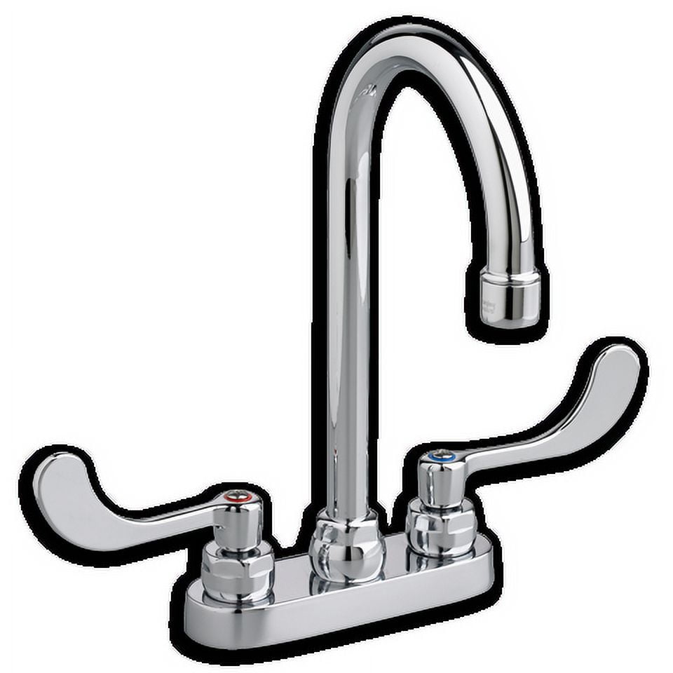 Polished Chrome Double Handle High Arc Bathroom Faucet