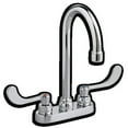 thumbnail image 1 of American Standard Monterrey 4 in. Centerset 2-Handle 1.5 GPM Gooseneck Bathroom Faucet with Limited Swivel Spout in Polished Chrome, 1 of 3
