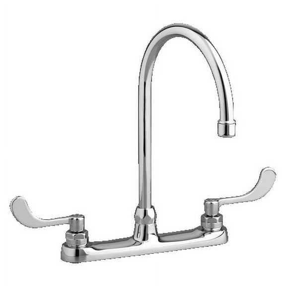American Standard Monterrey Top Mount Widespread 2-Handle Gooseneck Kitchen Faucet in Polished Chrome