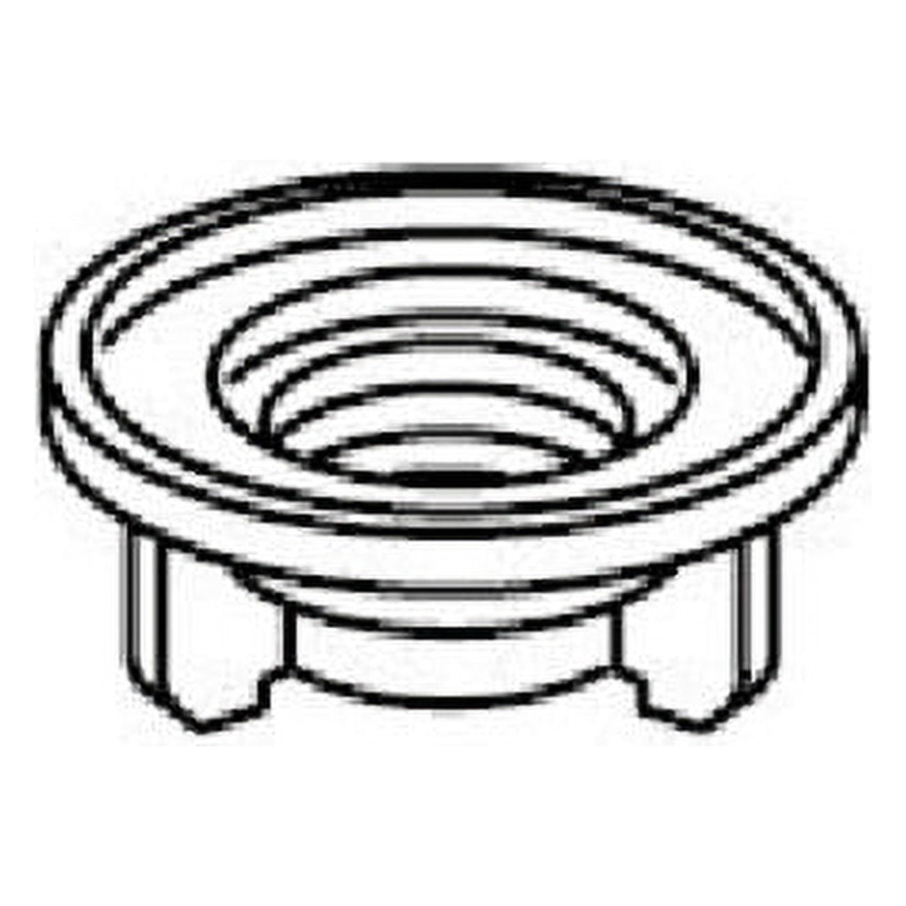 Black Plastic Coarse Thread Jumbo Mounting Nuts, 2-Pack