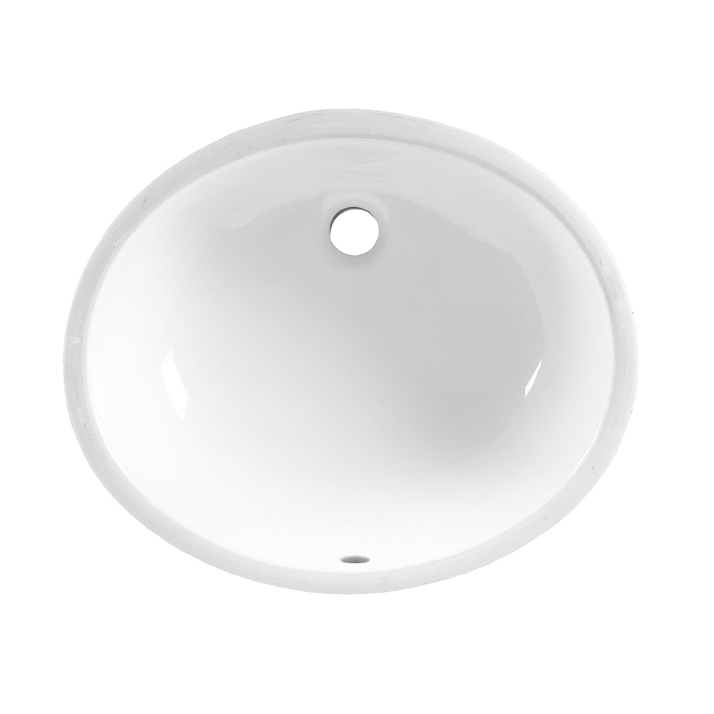 American Standard Ovalyn 19 Undermount Porcelain Bathroom Sink in White