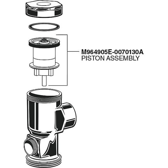 American Standard Piston Assembly,For Urinals M964905E-0070130A