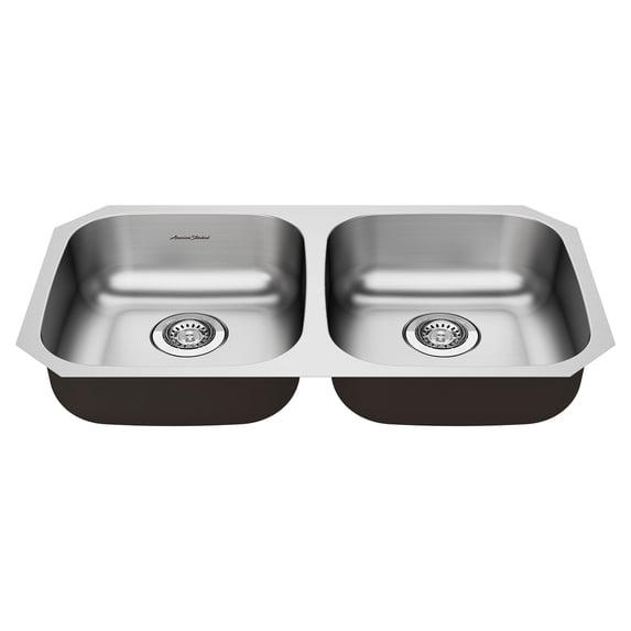 American Standard Portsmouth Undermount Stainless Steel 32 in. ADA Double Bowl Kitchen Sink