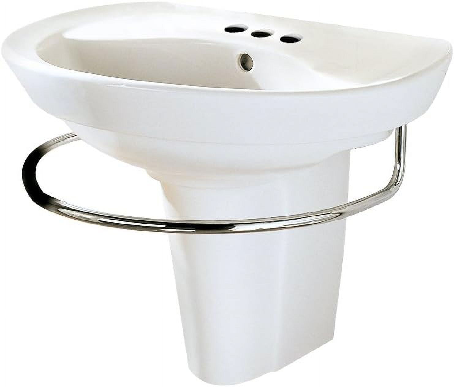 American Standard Ravenna Pedestal/Shroud Porcelain Bathroom Sink 0268.444.020 White