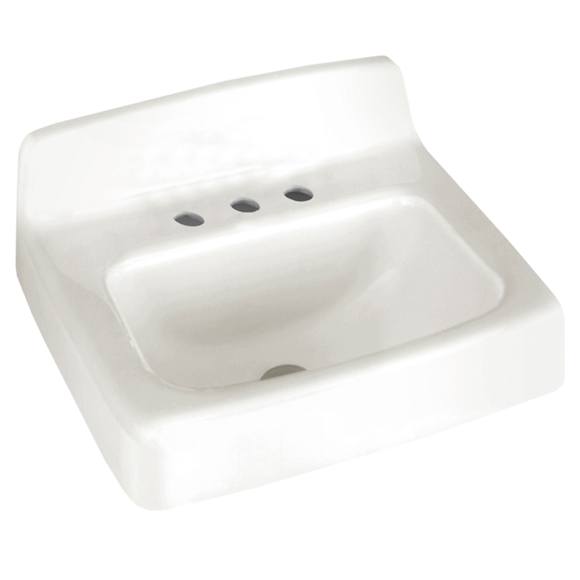 Regalyn 18'' White Cast Iron Wall-Mount Bathroom Sink