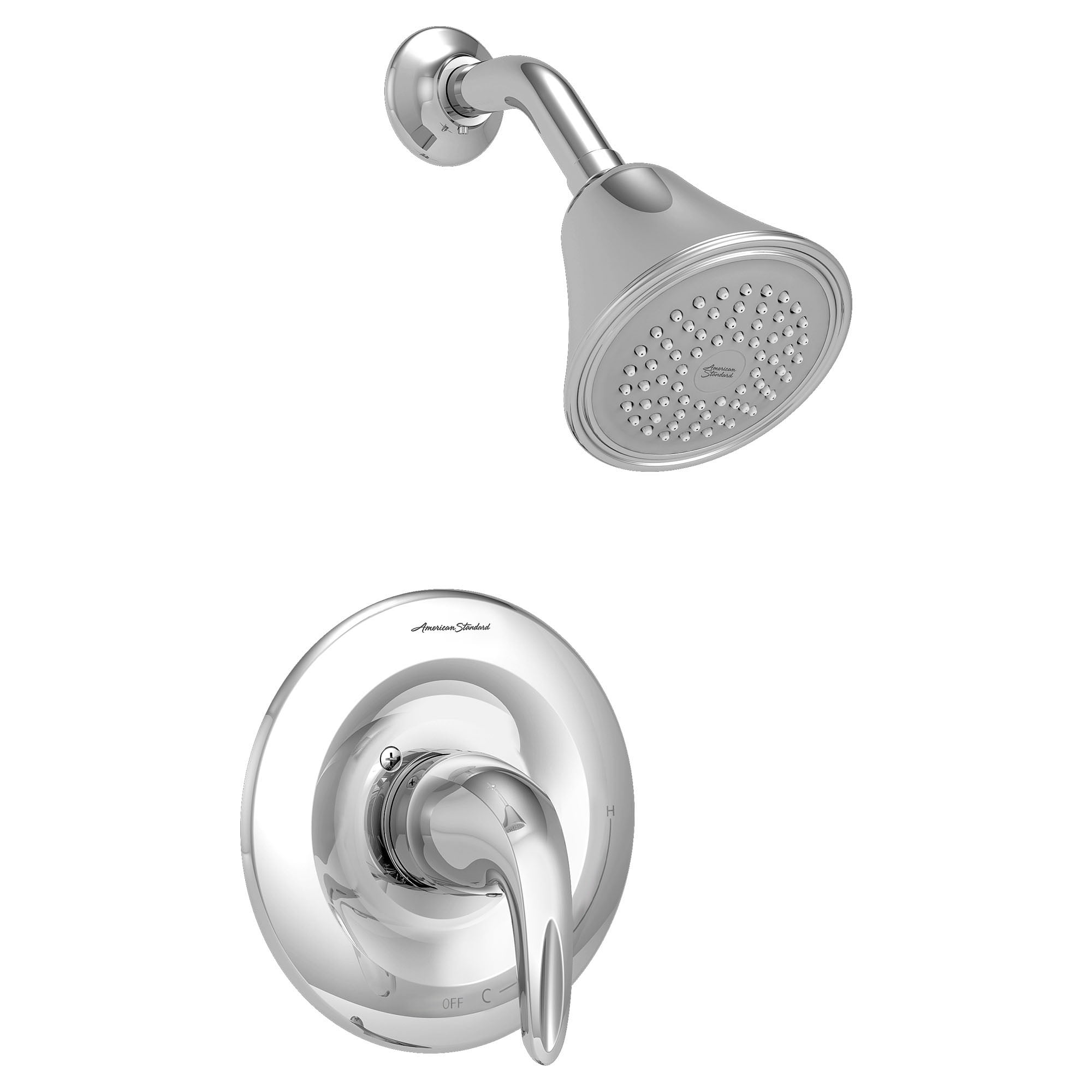 Polished Chrome Multi-Head Wall Mounted Shower Faucet
