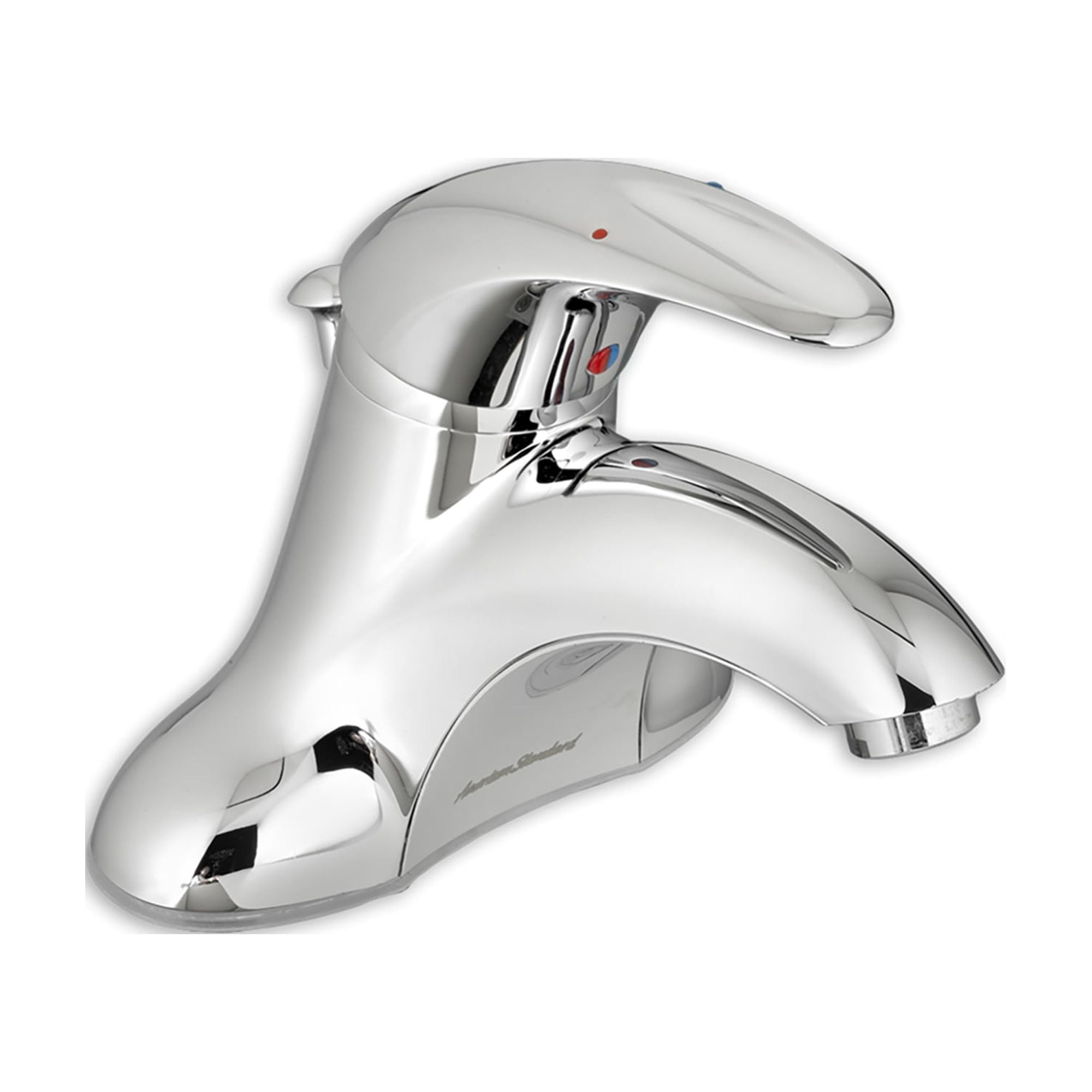 Polished Chrome Single Handle Centerset Bathroom Faucet