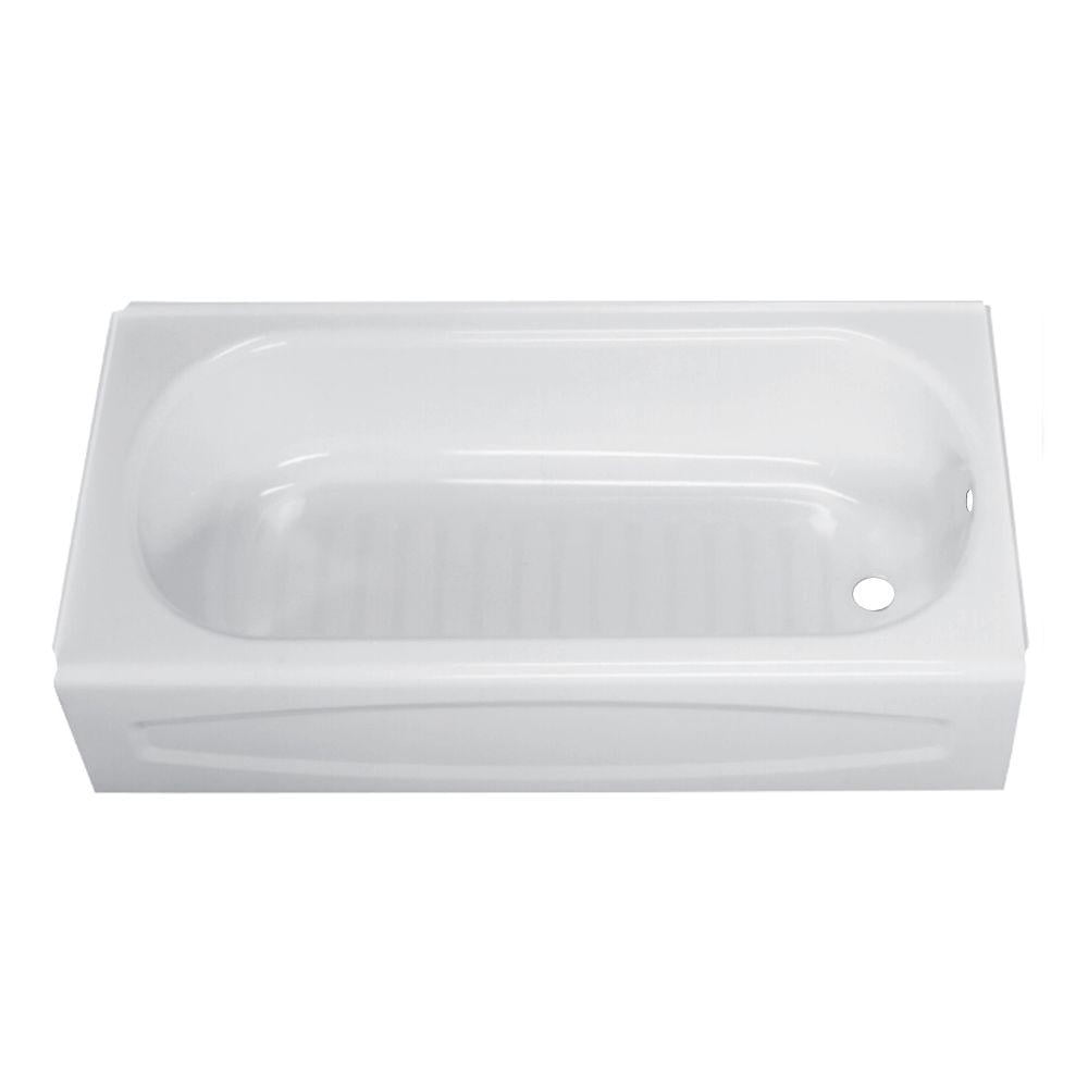 American Standard Salem 60in x 30in Soaking Tub Right Drain in White