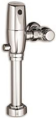 Chrome Sensor-Operated Flush Valve for Tankless Toilets