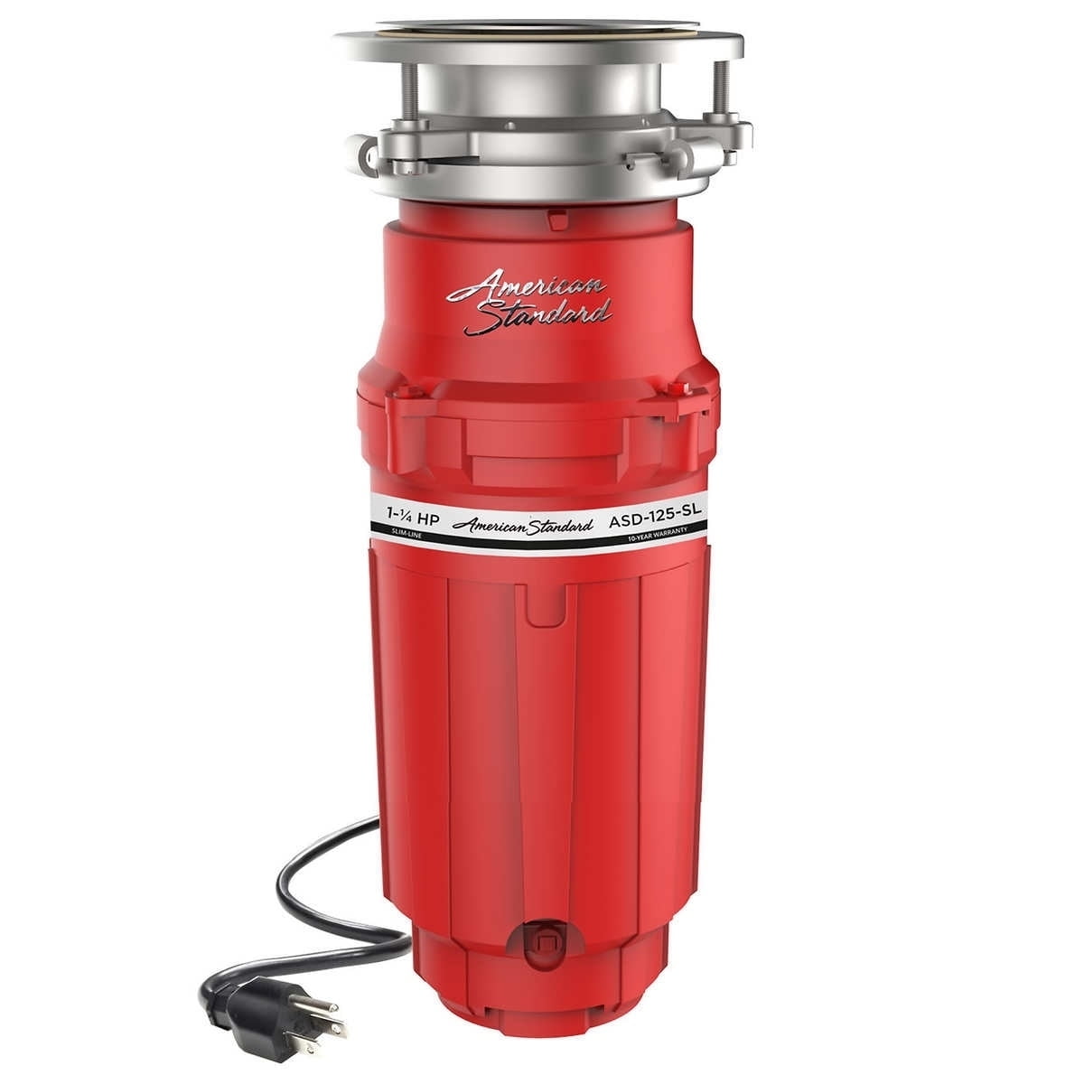 American Standard Slim Line 1.25HP Garbage Disposal Food Waste Disposer with Silver Guard and Odor Protection Walmart