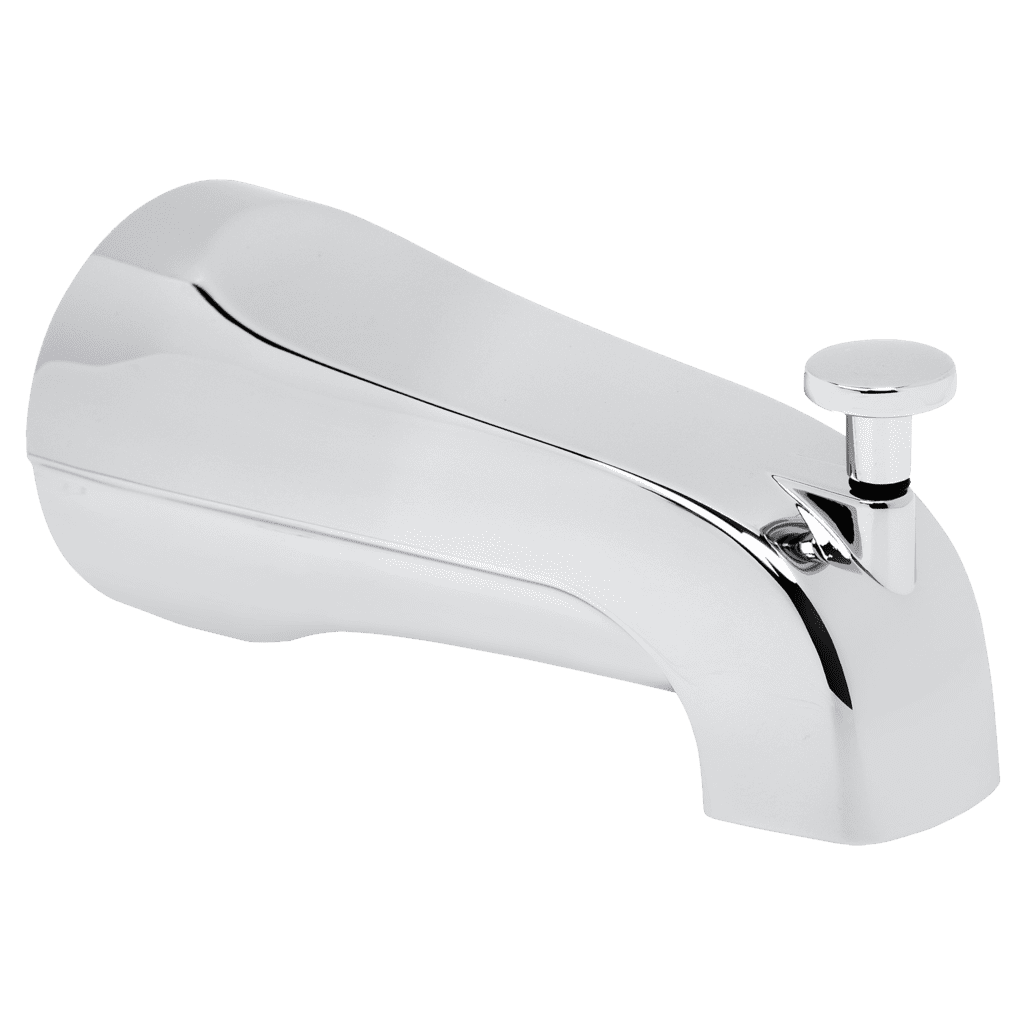 Polished Chrome Wall Mounted Diverter Tub Spout