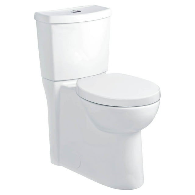 American Standard Studio 1.1/1.6 GPF Dual Flush Tall Height 2-Piece Round-Front Toilet in White