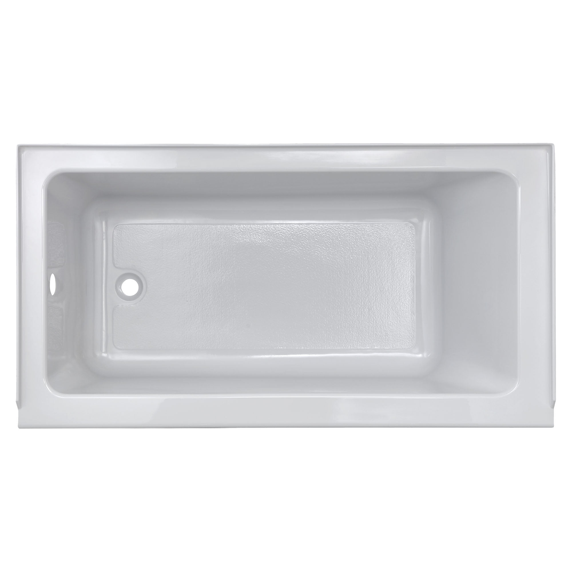 Studio 60" White Acrylic Alcove Soaking Bathtub