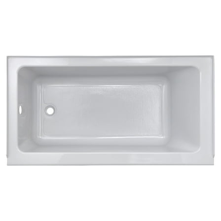 American Standard Studio 60 x 30 in Acrylic Integral Apron Bathtub in White w/ Left-Hand Outlet
