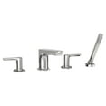 thumbnail image 1 of American Standard Studio S 2-Handle Deck-Mount Roman Tub Faucet for Flash Rough-in Valve with Hand Shower in Polished Chrome, 1 of 6