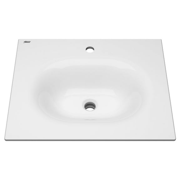 American Standard Studio S 24 in. Bathroom Vanity Sink Top with Single Faucet Hole in White