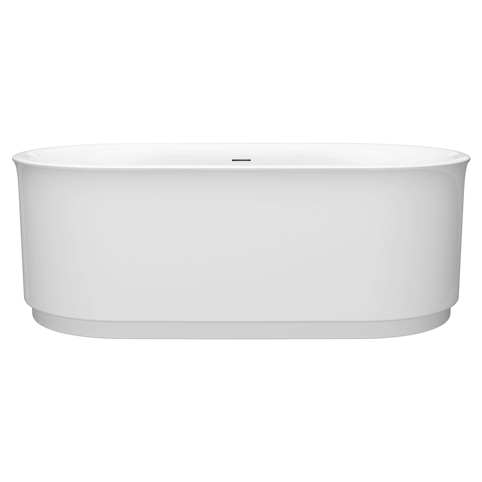 68'' White Freestanding Acrylic Soaking Bathtub