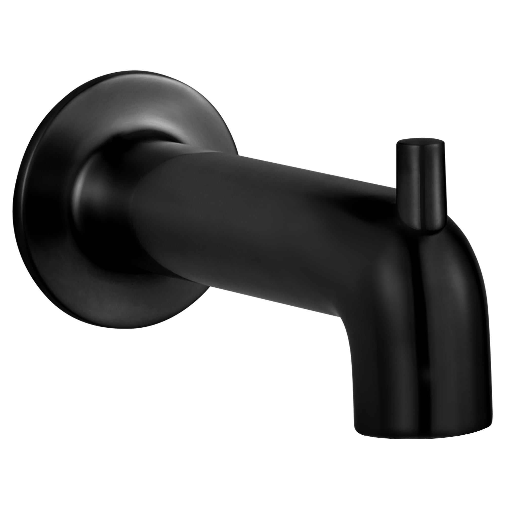 Matte Black Metal Wall Mounted Diverter Tub Spout