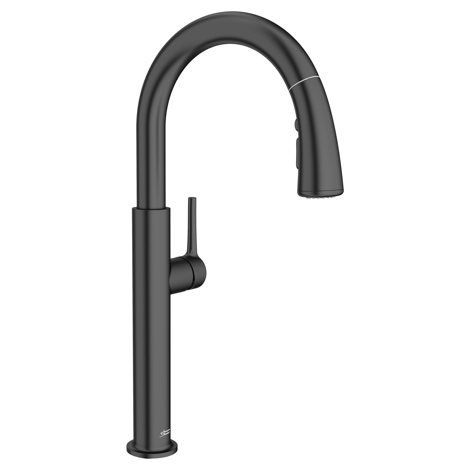 Matte Black Pull-Down Spray Kitchen Faucet with Single Handle