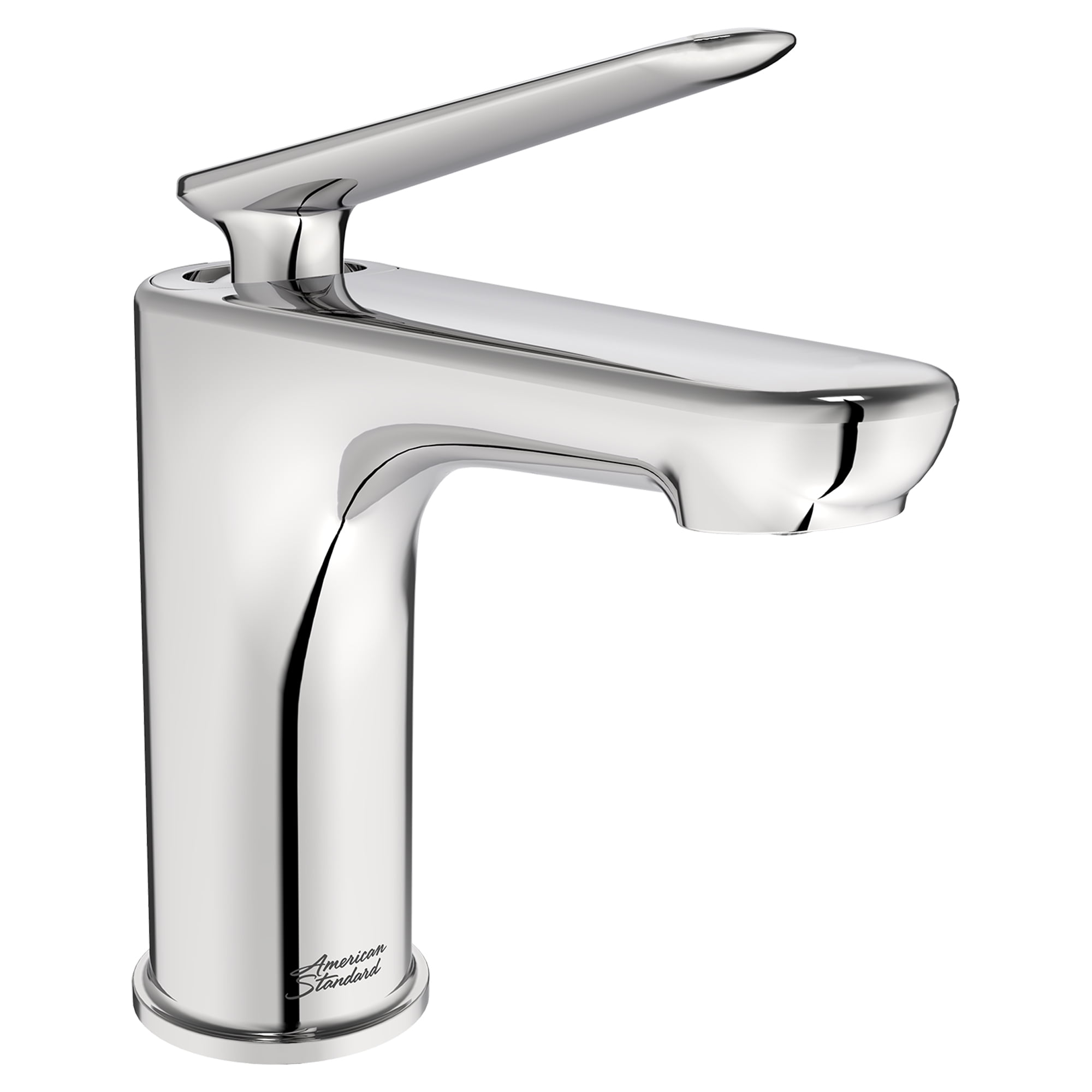Polished Chrome Single Handle Bathroom Faucet with Lever