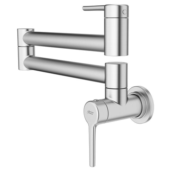 American Standard Studio S Wall-Mount Swing Arm Pot Filler Kitchen Faucet in Stainless Steel