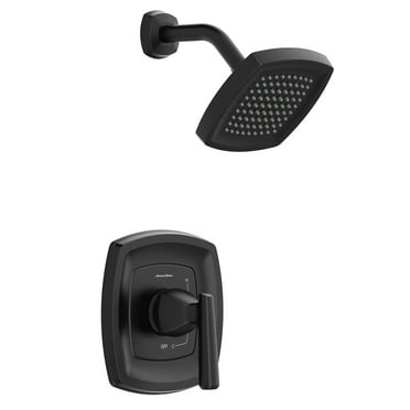 American Standard TU018507.243 Edgemere Shower Trim Kit with Water Saving Shower Head and Cartridge 1.8 GPM, Matte Black