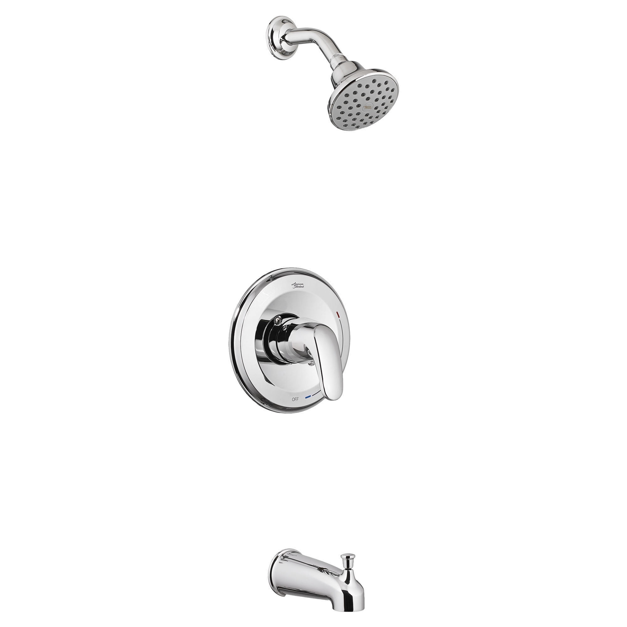Polished Chrome Wall Mounted Tub and Shower Trim Kit