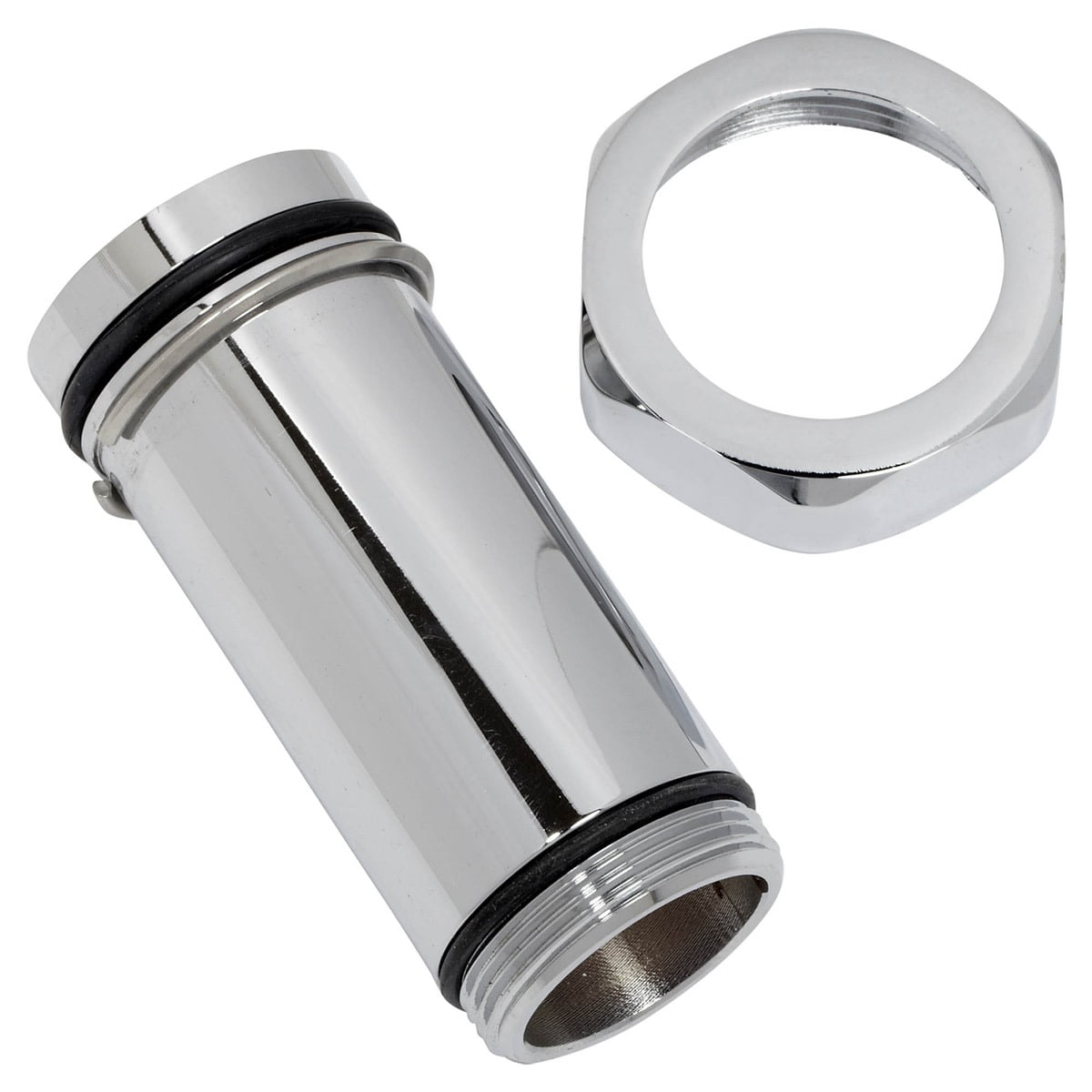 Adjustable Polished Chrome Tailpiece for Urinals