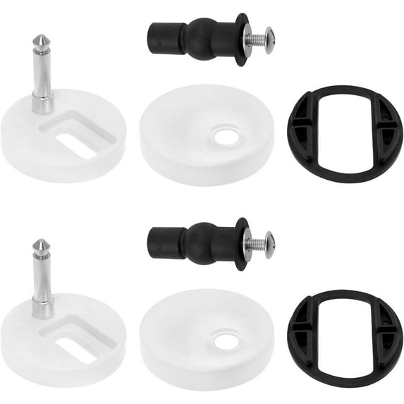 American Standard Toilet Seat Parts Toilet Seat Fixing Screws Toilet Seat Hinges Replacement Parts Kit Toilet Seat Hinges For Toilet Seat Repair 2Sets