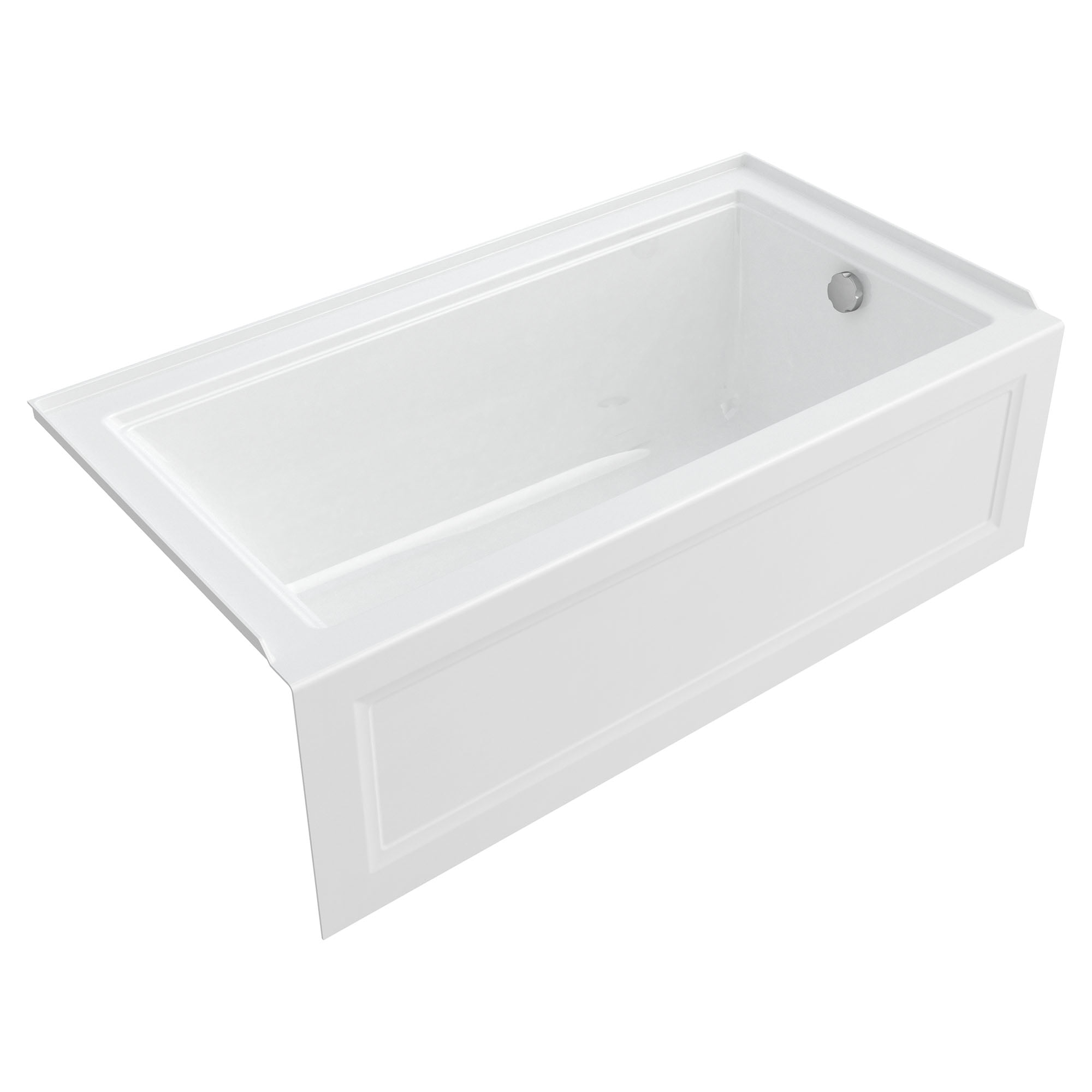 Town Square White Acrylic 60'' x 32'' Alcove Bathtub