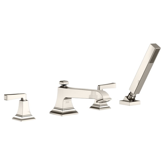 American Standard Town Square S Bathtub Faucet with Lever Handles and Personal Shower for Flash Rough-in Valve