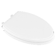 American Standard Traditional Slow-Close EverClean Elongated Closed Front Toilet Seat in White